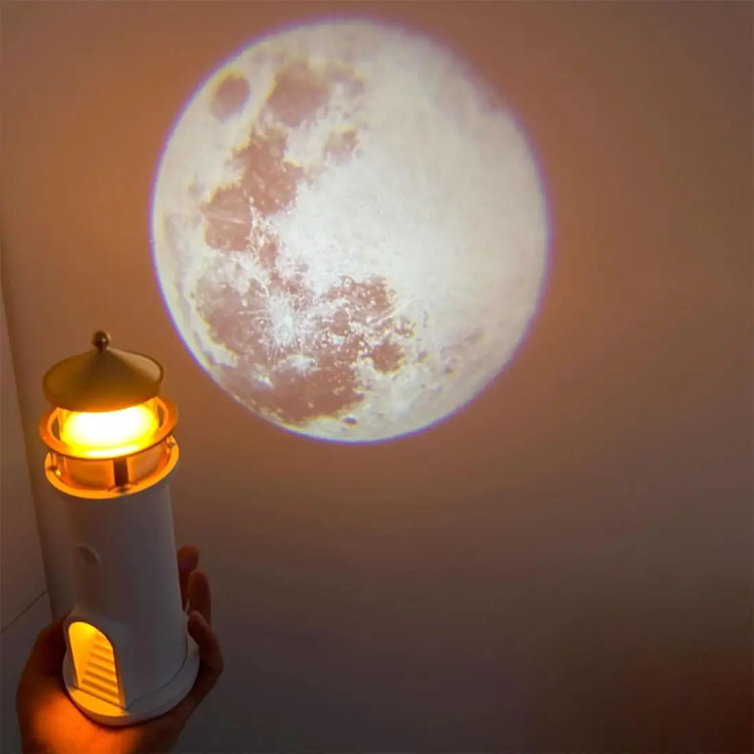 Moon Harbor Lighthouse Night Lamp - Image 2