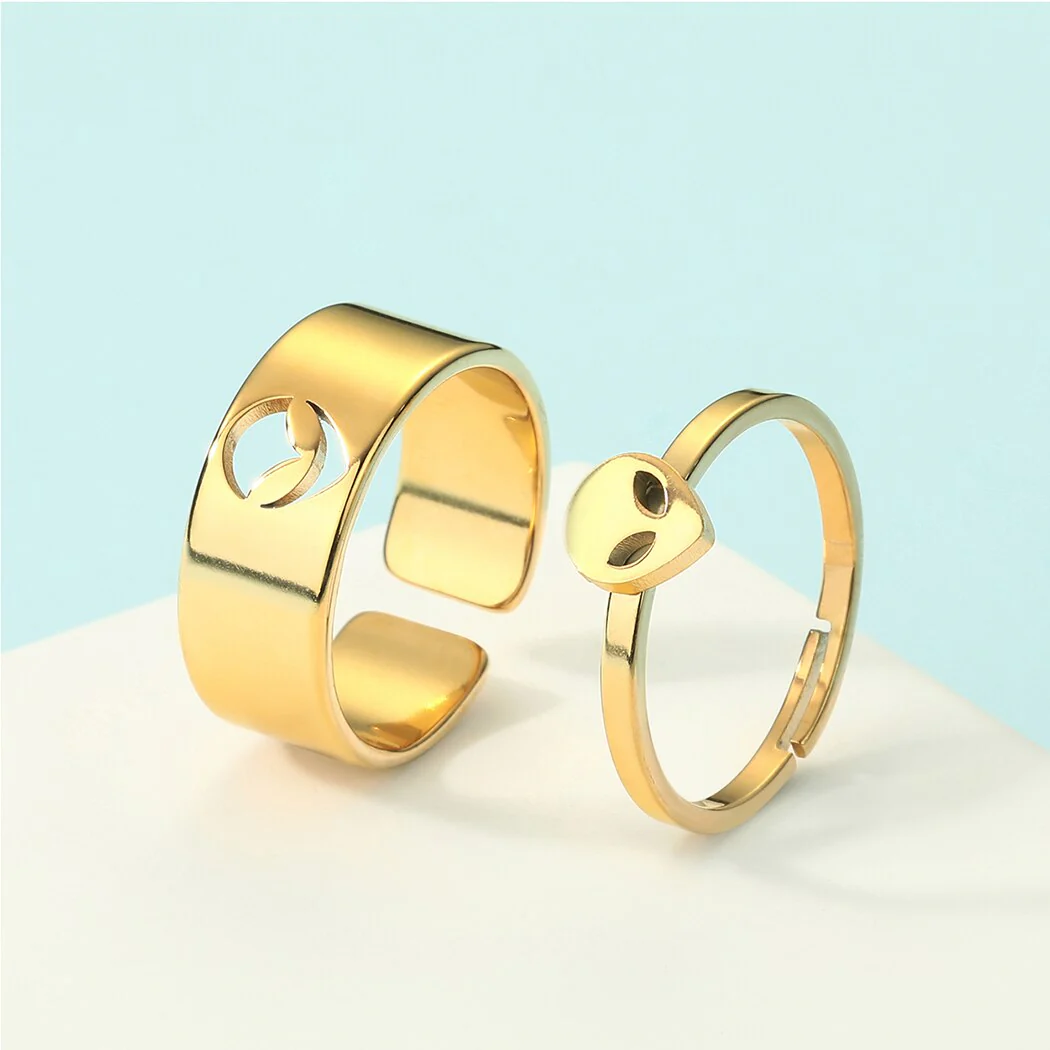 2pcs Together Forever Couple Rings - Image 3