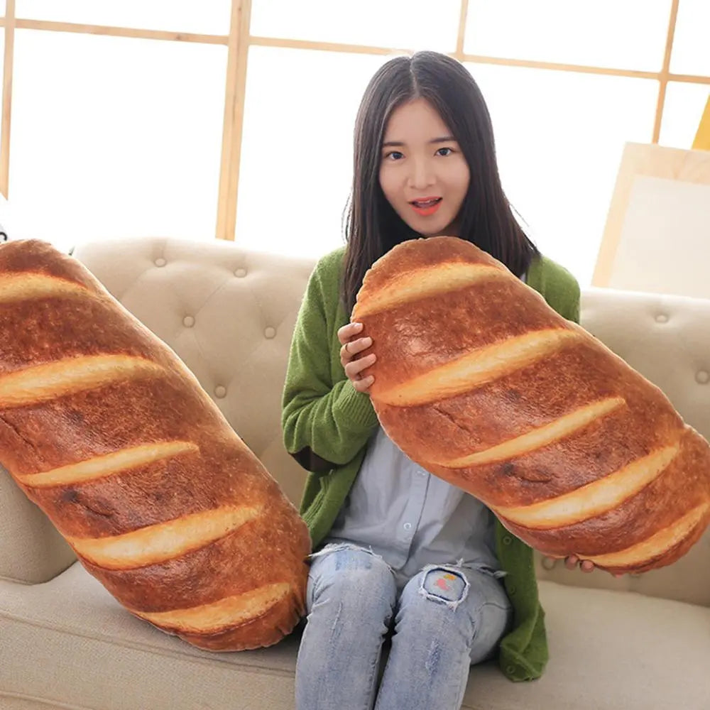 Large Bread Soft Washable Plush Pillow - Image 1