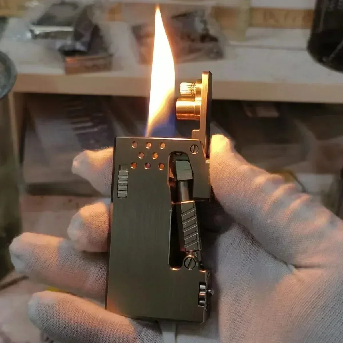 Classic Mechanical Press Ignition Kerosene Lighter - Image 2