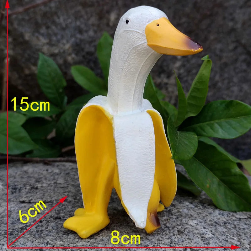 Peeled Banana Duck Face Garden Decor - Image 2