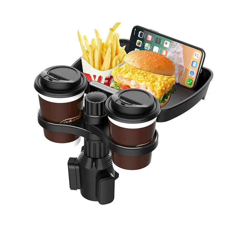 Expandable Multifunctional Car Snack Table Cup Holder - Image 3
