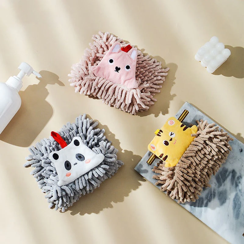 Quick Water Absorber Bear Plush Hand Towel - Image 3