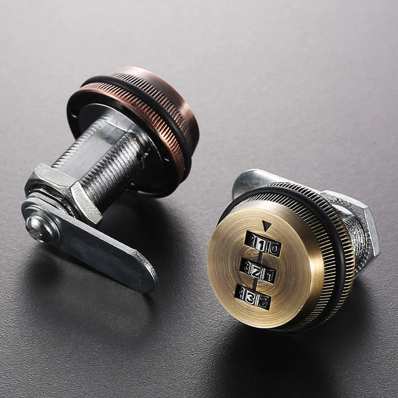 3-Digit Mechanical Password Cabinet Lock - Image 2