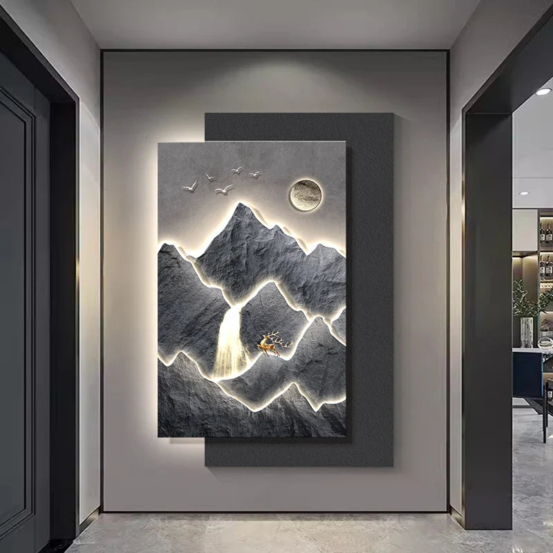 Mountain Landscape Modern Wall Art - Image 3