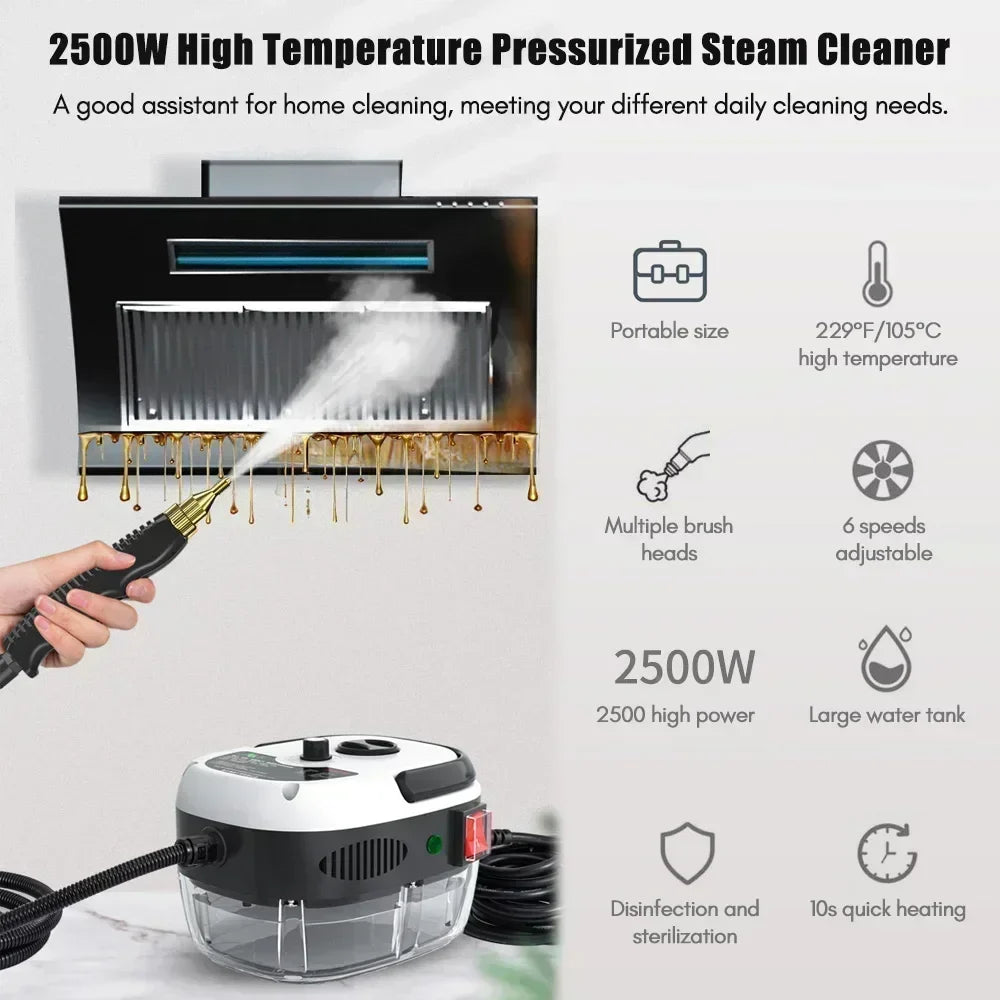 High-Pressure Portable Steam Jet Water Surface Cleaner - Image 2