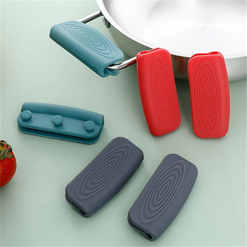 2Pcs Silicone Heat Resistant Cookware Handle - Image 2
