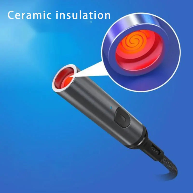 USB Windproof Safety Switch Flameless Lighter - Image 3