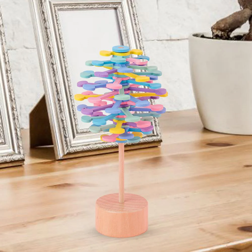 Rainbow Spiral Spin Anti-Stress Toy - Image 1