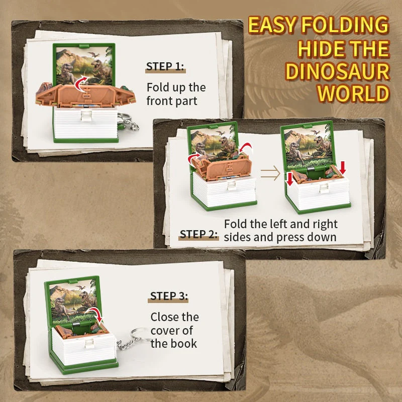 3D Dinosaur Mini Keychain Toy - Image 2