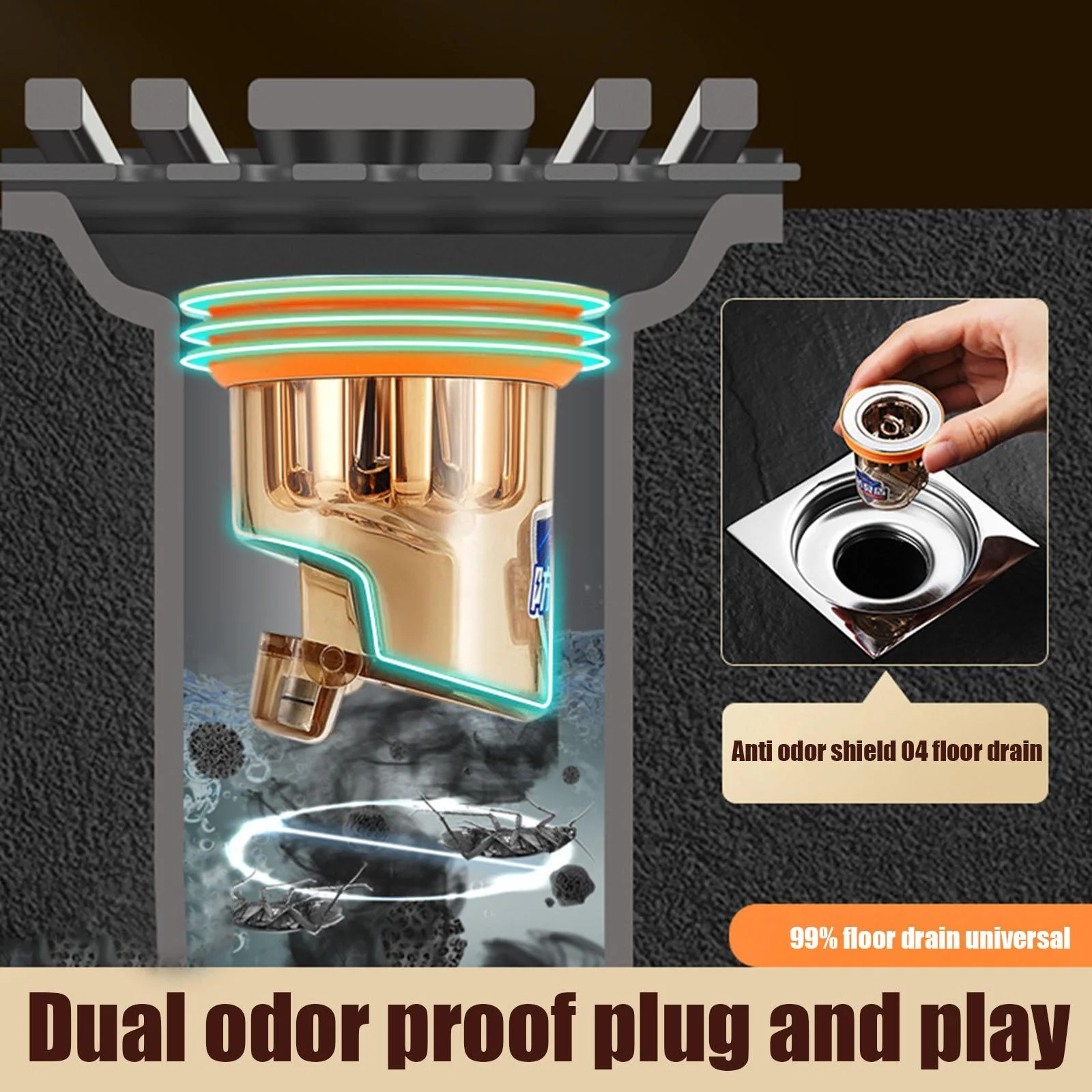 Anti-Odor Clean Bathroom Floor Drain Filter - Image 3