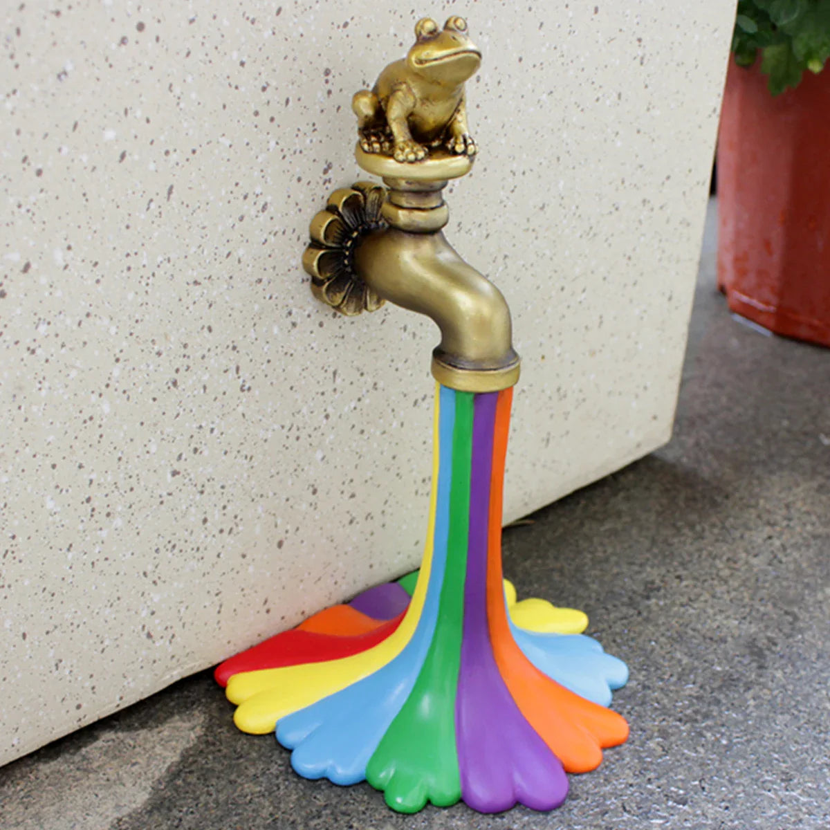 Rainbow Waterfall Faucet Garden Statue - Image 2