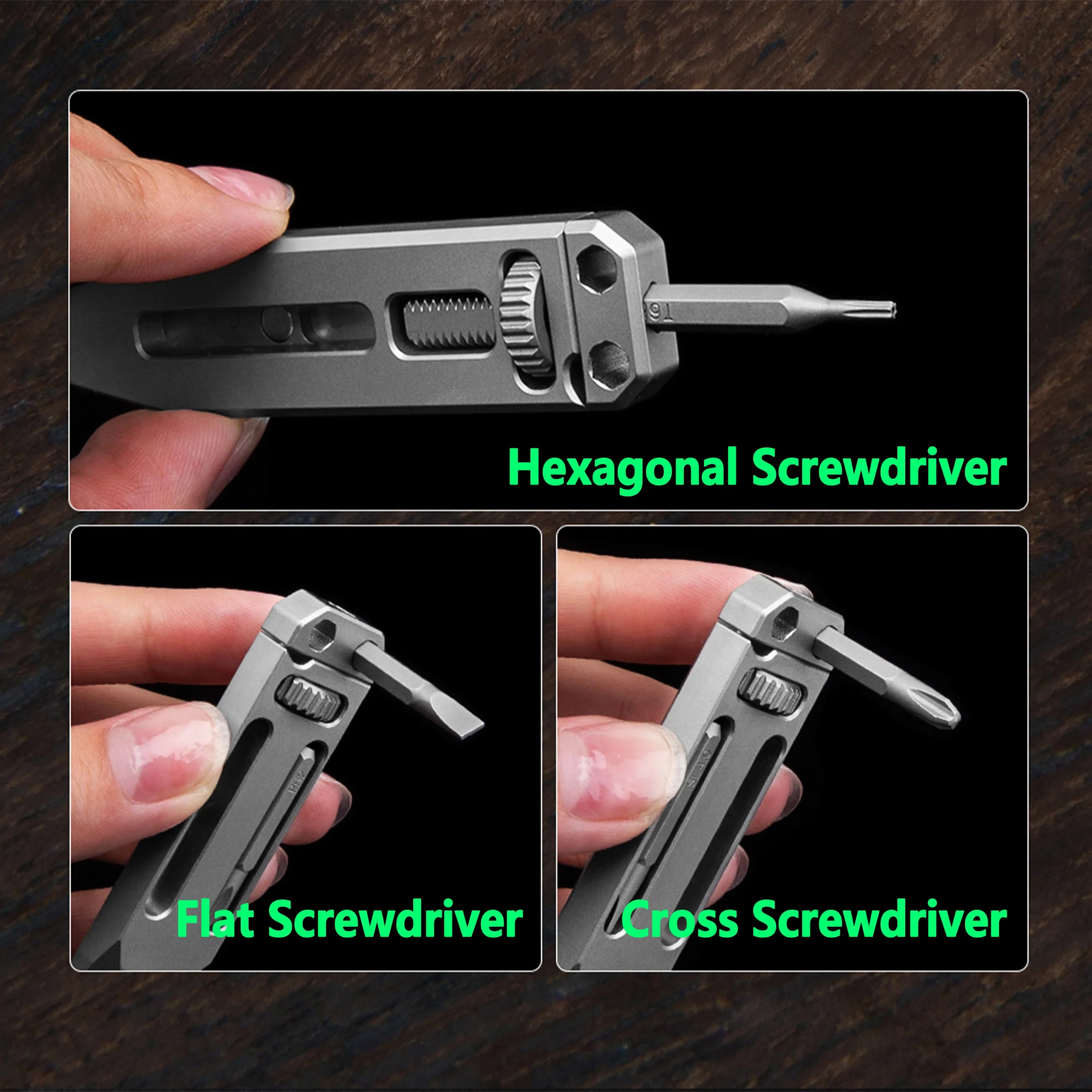 Titanium Alloy Telescopic Camping EDC Multifunctional Tool - Image 3