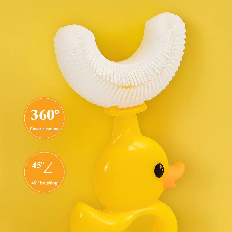 Duck U-Shaped Kids Toothbrush - Image 3