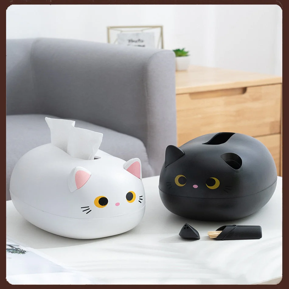 Cat Shaped Desktop Tissue Box - Image 2