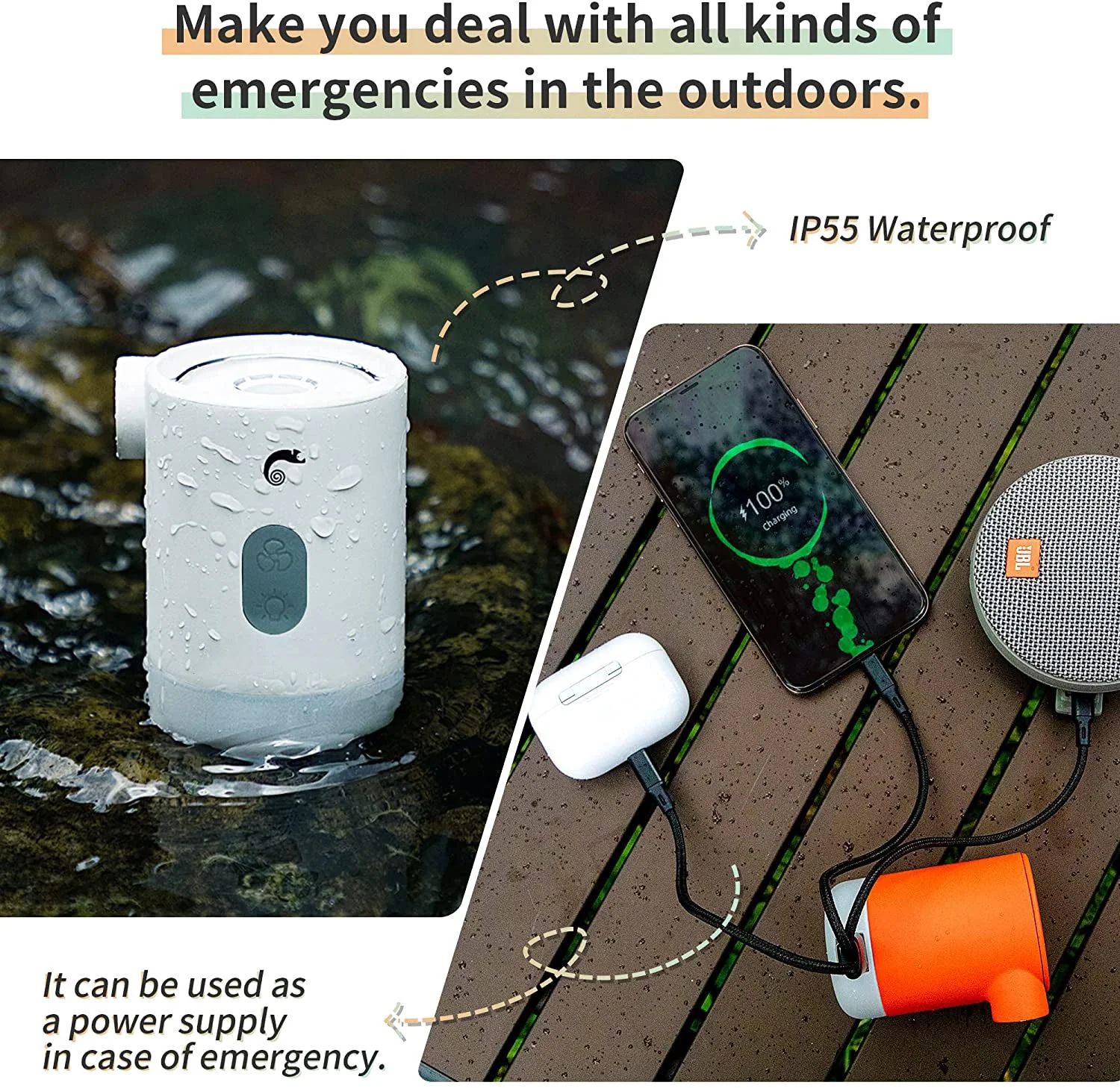 Mini Air Pump Power Bank - Image 2