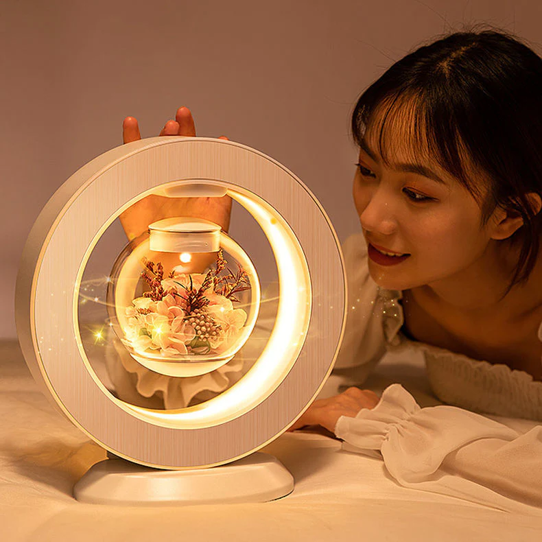 Magnetic Love Forever Levitating Flower Lamp - Image 3