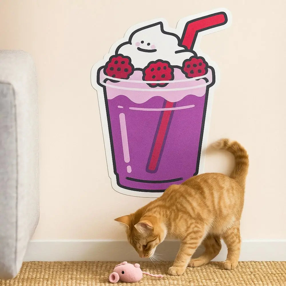 Cartoon Drink Shape Wall-Mounted Cat Scratching Board - Image 2