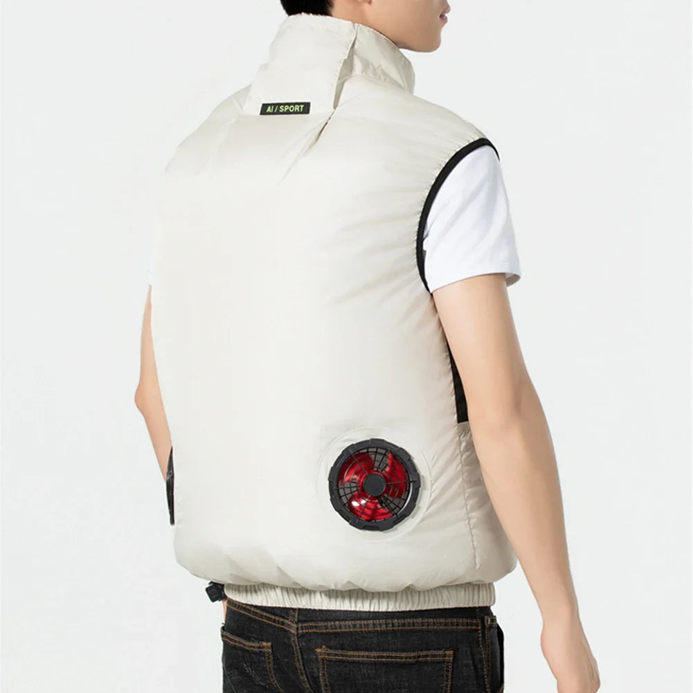 Ultra Breeze Built-In Fan Lightweight Summer Cooling Vest - Image 3