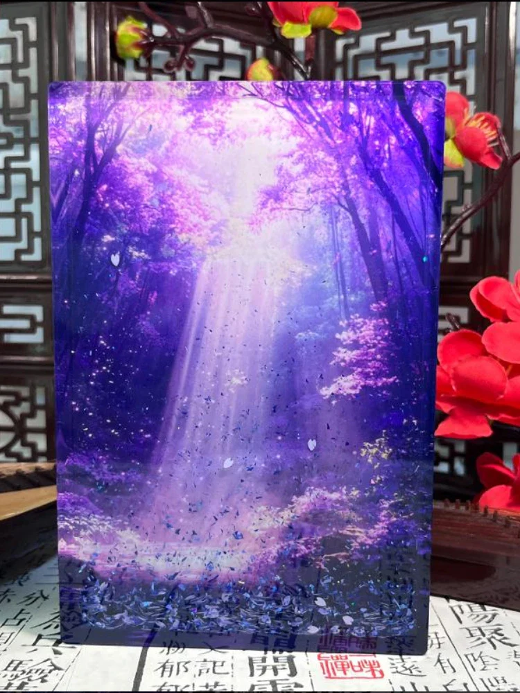 Dynamic Early Morning Bamboo Forest Acrylic Decors - Image 2