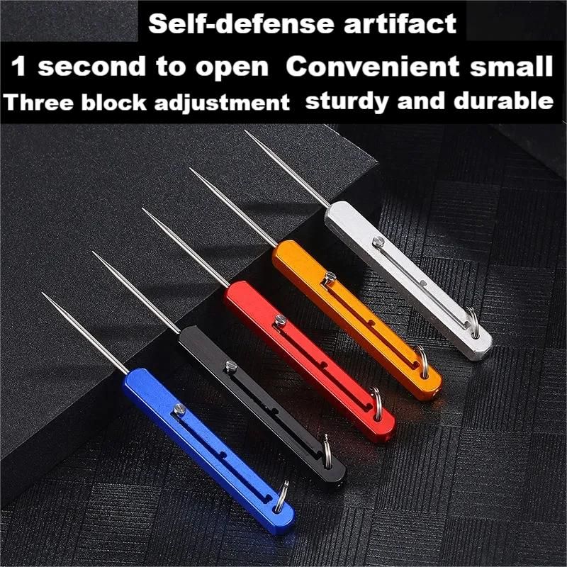 Compact Titanium Outdoor Defense Tool Keychain - Image 3