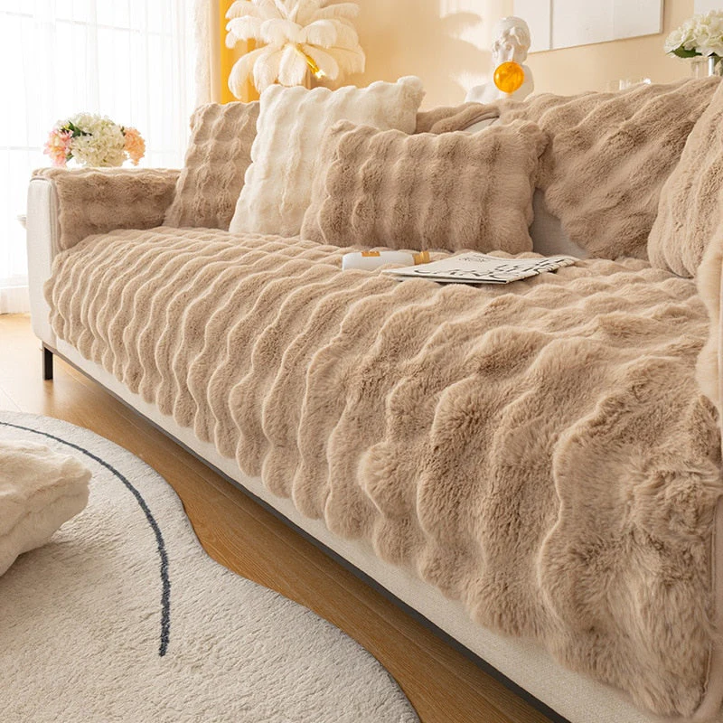 Snuggly Comfy Plush Sofa Cover - Image 2