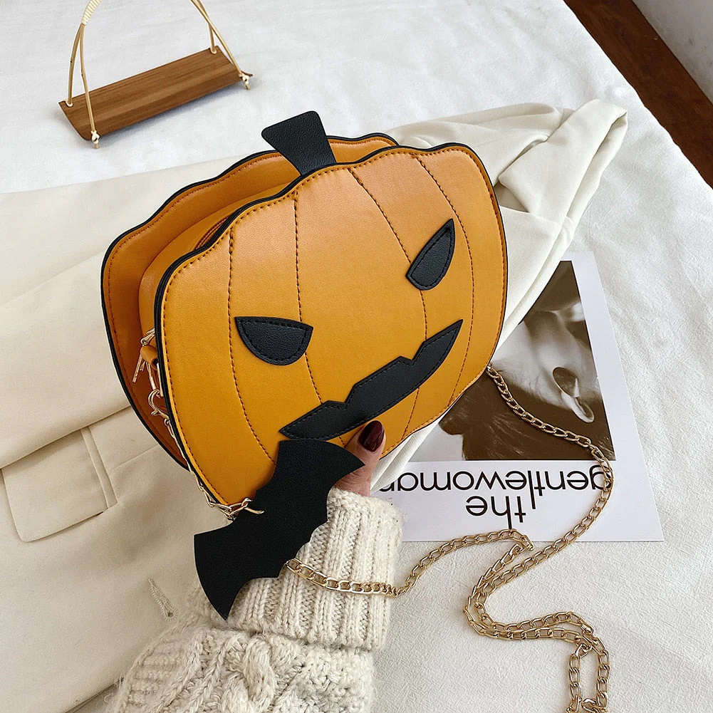 Pumpkin Shape Mini Shoulder Bag - Image 2