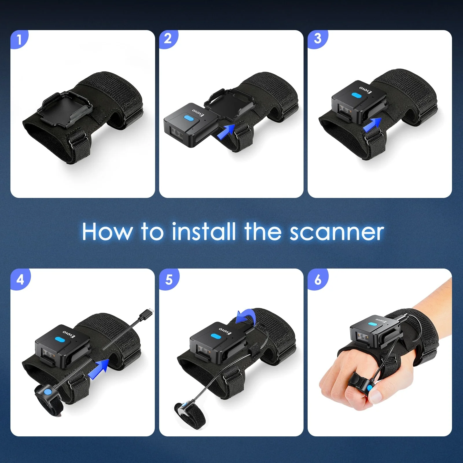 Smart Scan Bluetooth Barcode Reader Glove - Image 3