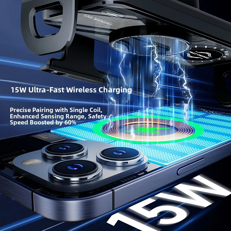 Smart Auto-Clamping Car Wireless Charger - Image 2