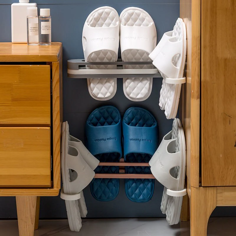 Self-Adhesive Foldable Shoe Rack - Image 2