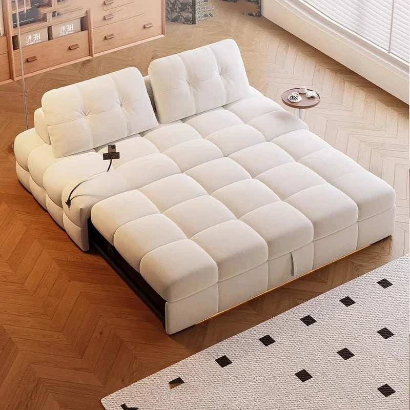 Scandinavian Minimalist Modular Transformable Sofa Bed - Image 3