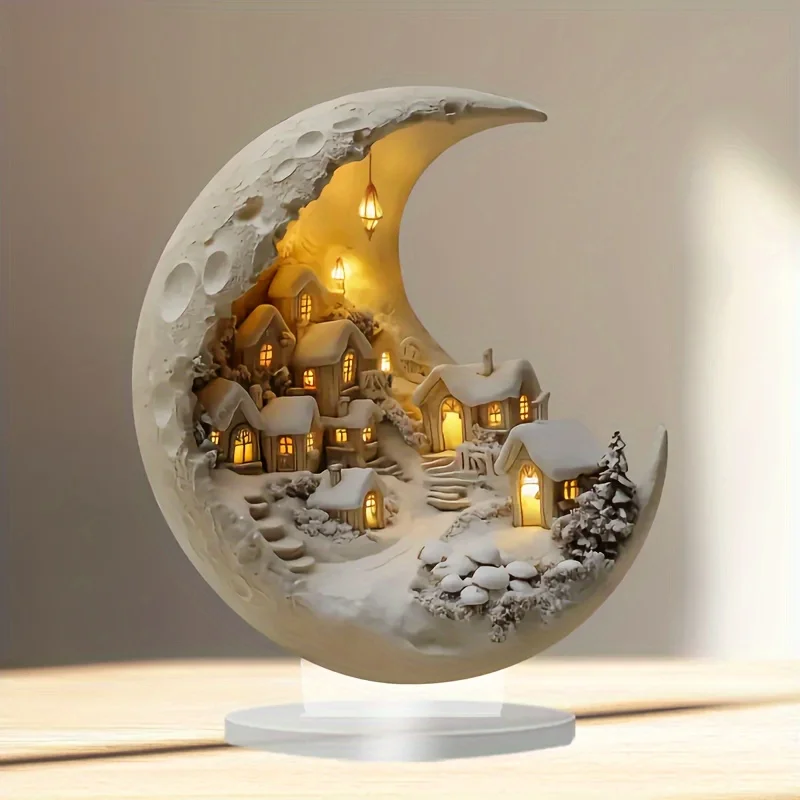 Moon Winter City Decor - Image 2