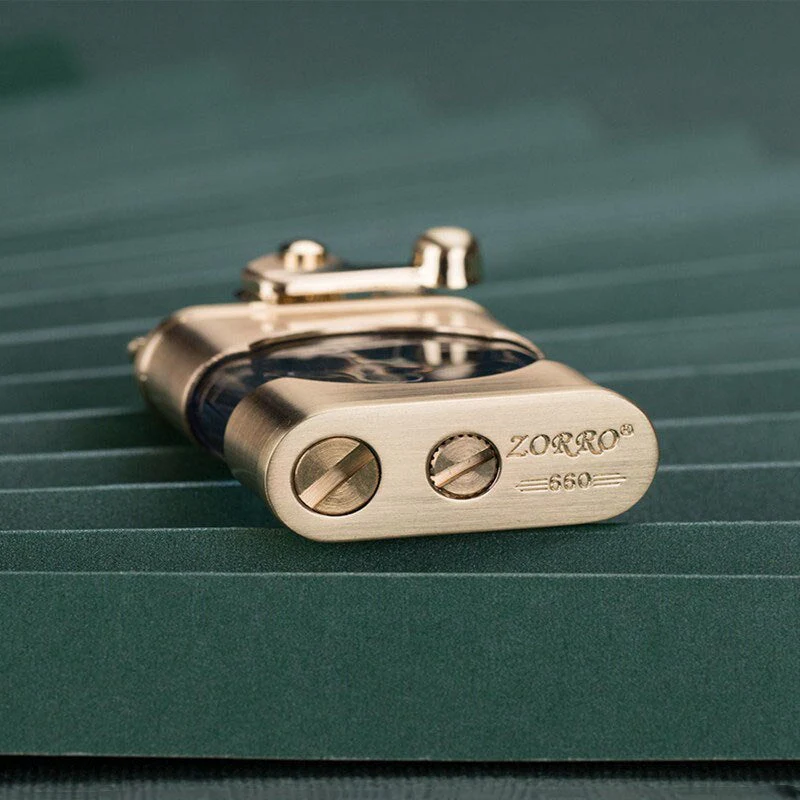Elegant Retro Slim Metal Lighter - Image 2