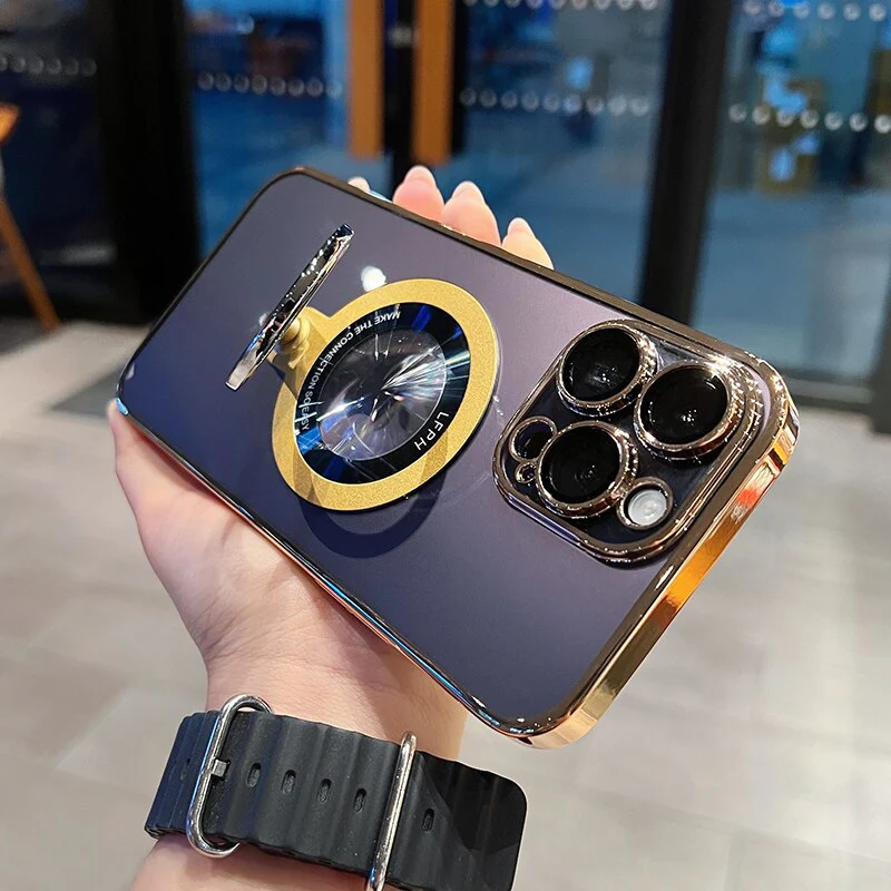 360 Rotating Transparent iPhone Holder Case - Image 2