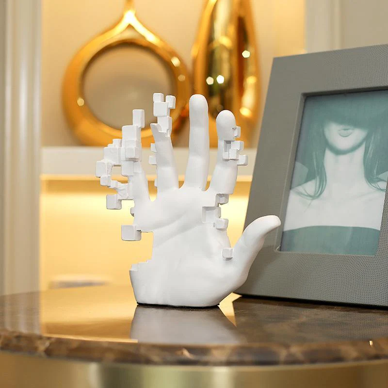 Modern Artful Touches Hand Statue Decor - Image 2