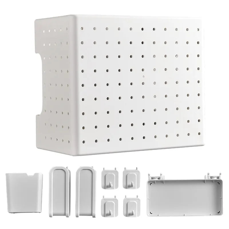 Kitchen Organizer Wall-Mounted Hole Board Storage Rack - Image 2