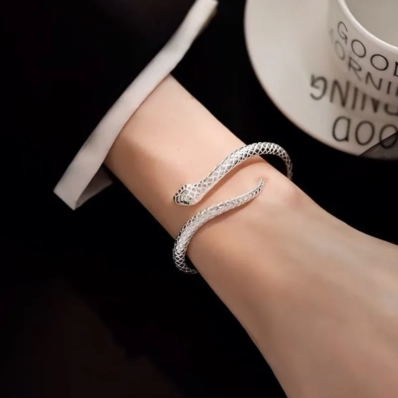Snake Adjustable Open Women Bracelet - Image 2
