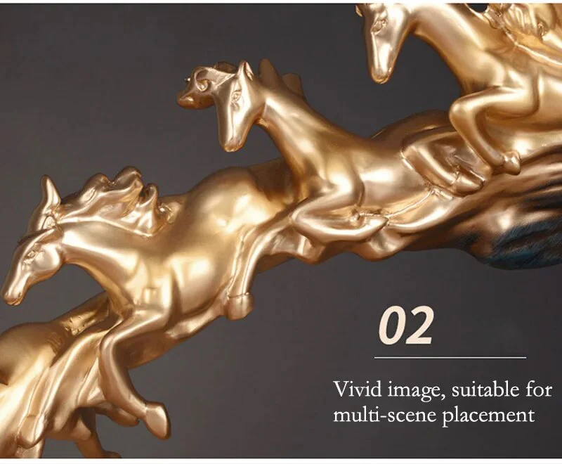 Nordic Luxury Galloping Horse Home Decoration - Image 3