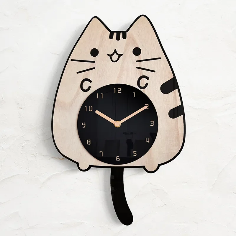 Happy Curious Cat Wall Clock - Image 3