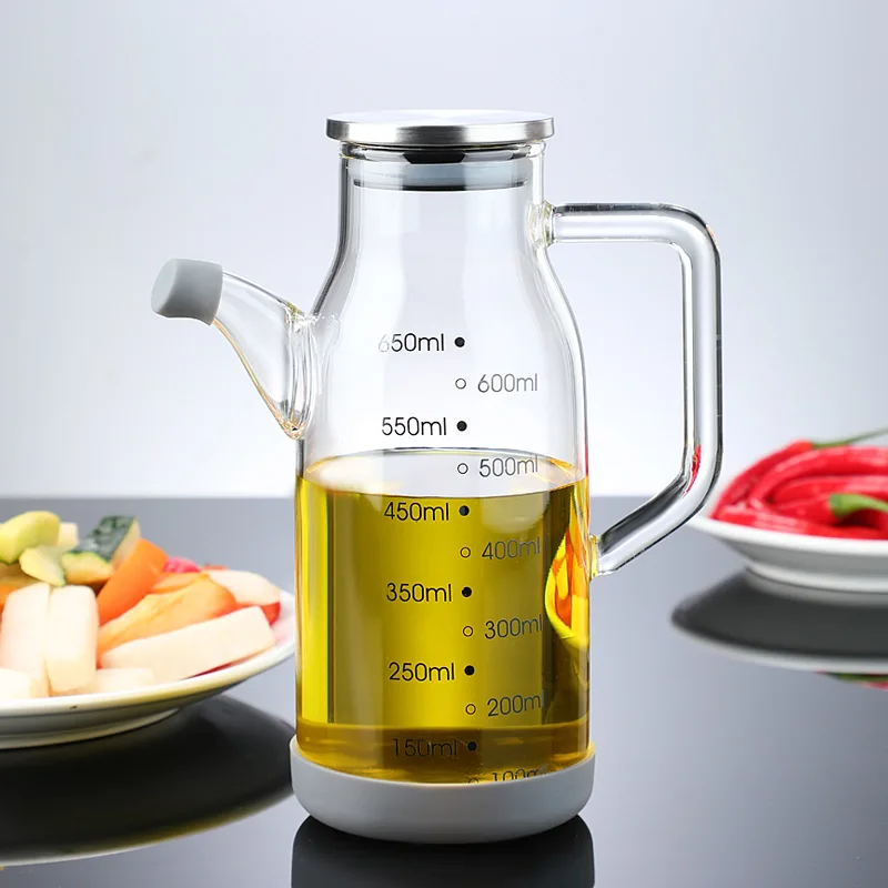 Pure Glass Measuring Scale Oil Dispenser  Bottle - Image 2