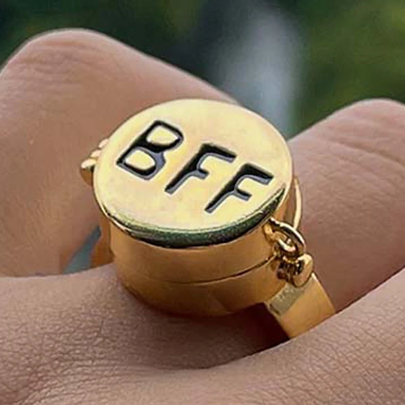 Forever Love Aesthetic Cute Open Ring - Image 3
