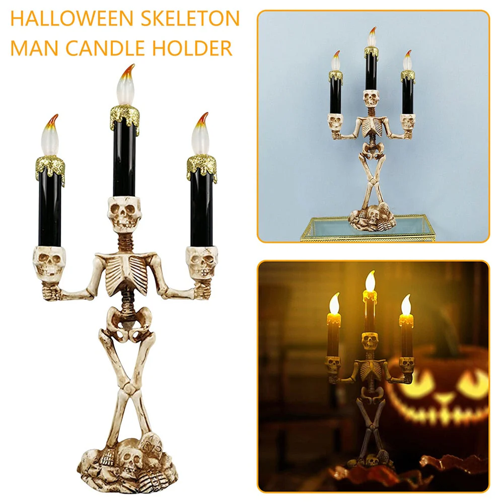 Scary Skeleton Halloween Candle Lights - Image 3