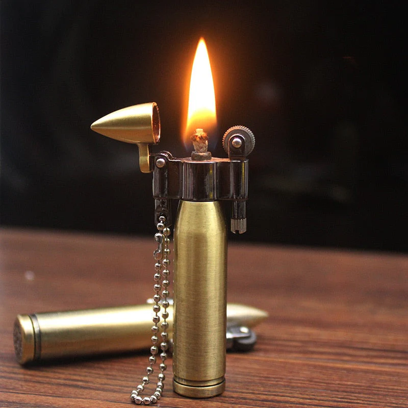 Jet Power Retro Metal Keychain Lighter - Image 1