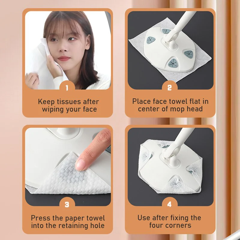 Lazy Clean Triangular Towel Mop - Image 3