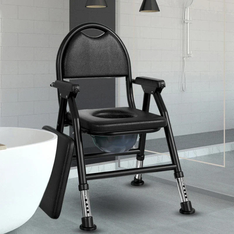 Non-Slip Foldable Elderly Toilet Foldable Seat Chair - Image 2