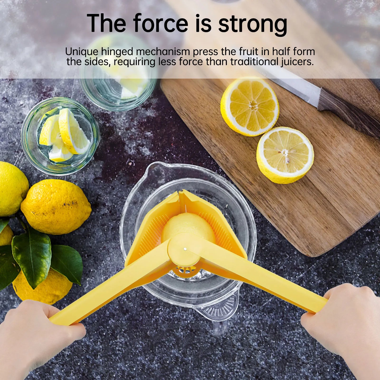 Natural Hand Press Fruit Squeezer Tool - Image 3