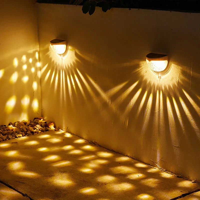 Outdoor Waterproof Solar LED Patio Wall Lamp - Image 2