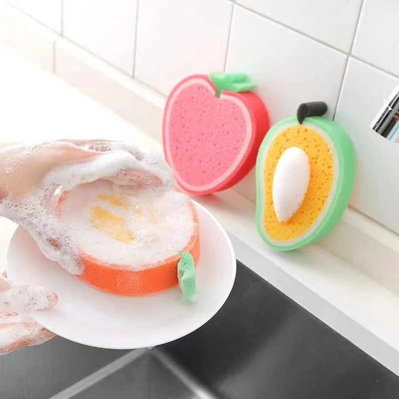 Fruit Shaped Kitchen Dish Cleaning Sponge - Image 3