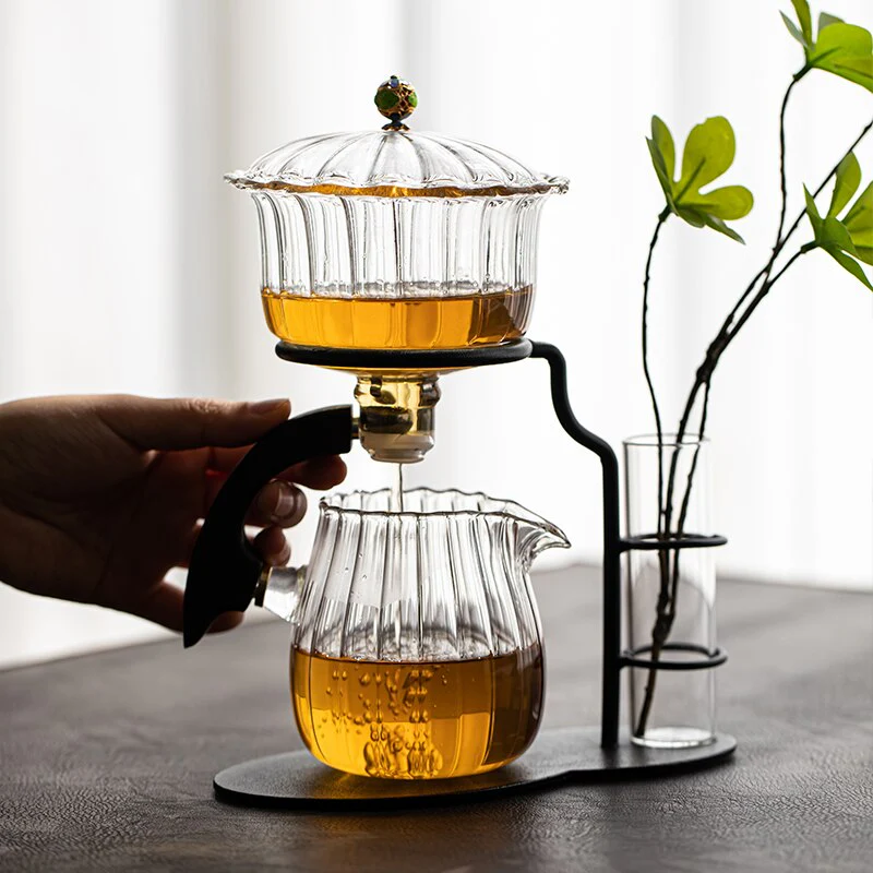 Nature Leaf Magnetic Semi-Automatic Tea Set - Image 2