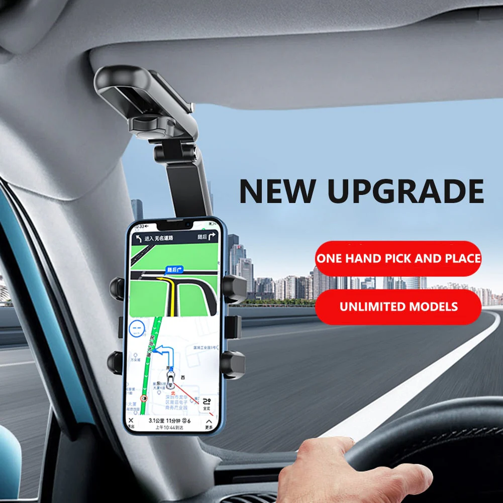 Sun Visor Car Rotating Phone Holder Clip - Image 3